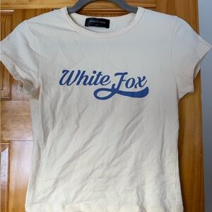 Butter YelloW T-Shirt with Blue Logo